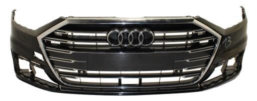 4N0807437A 4N0807437B ZDRZ.13 - AUDI A8 D5 ПЕРЕДНИЙ БАМПЕР QUATTRO решетка радиатора