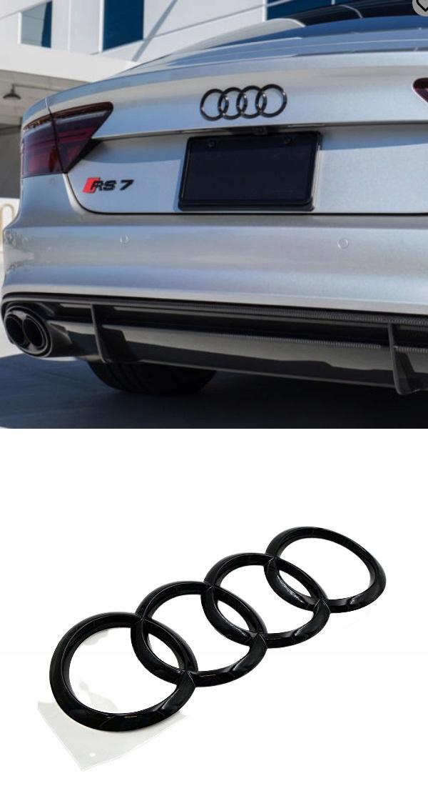 AUDI емблема A7 S7 RS7 кільця значок люк чорний