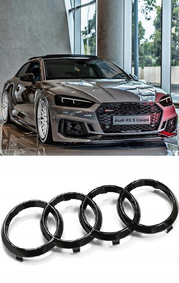 AUDI эмблема кольца гриль черный A3 A4 A5 A6 A7