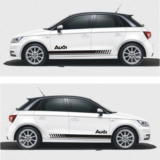 AUDI ремни 180 см тюнинг наклейки разных цветов