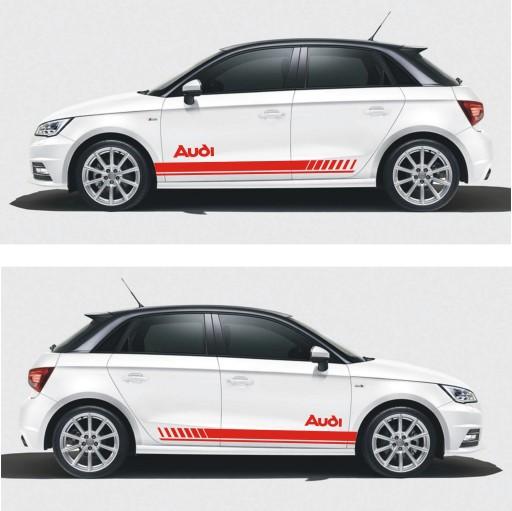 AUDI ремни 180 см тюнинг наклейки разных цветов