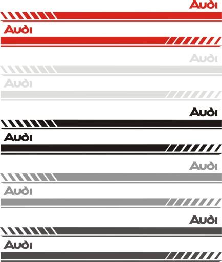 AUDI ремни 180 см тюнинг наклейки разных цветов