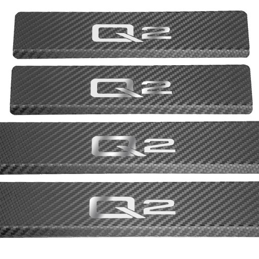 AUDI Q2 Накладки на пороги из нержавеющей стали 304, отделка Carbon