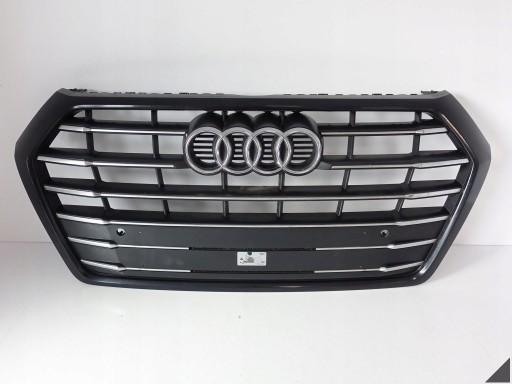 80A853651E - AUDI Q5 80A II FY S-LINE 17-21 Решітка БАМПЕРА ЧОРНА (PDC/КАМЕРА)
