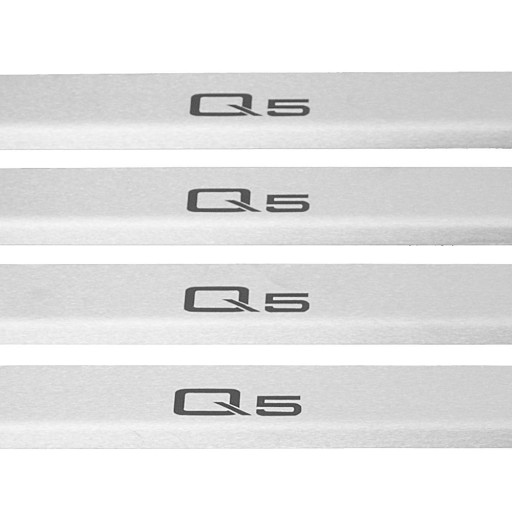 AUDI Q5 FY Накладки на пороги из нержавеющей стали 304, черные матовые надписи