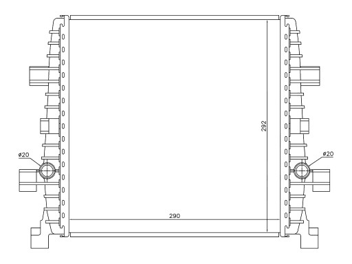 AUDI Q7 2009-2015 РАДІАТОР OEM 7L8121212A