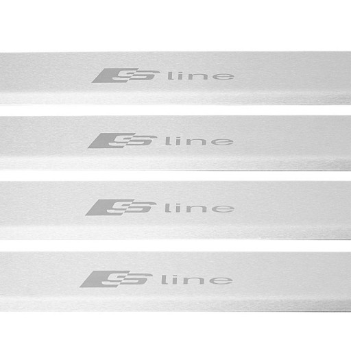 AUDI Q7 4M SLINE Накладки на пороги з нержавіючої сталі 304, матове покриття