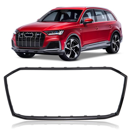 AUDI Q7 SQ7 4M 2020+ ЧЕРНАЯ РАМА Решетка радиатораA 4M0853651AG