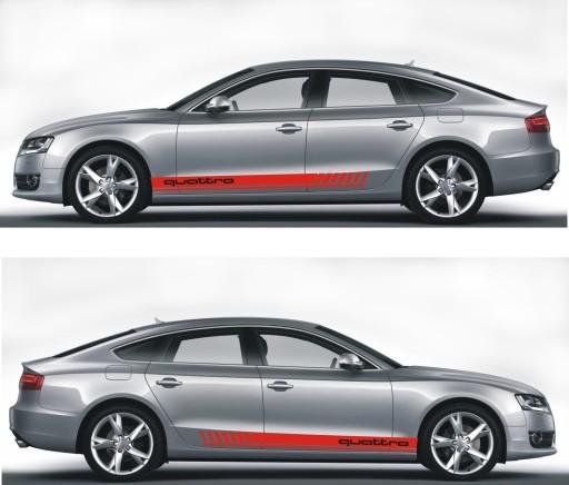 AUDI QUATTRO + BELTS 180 см авто стикер тюнинг