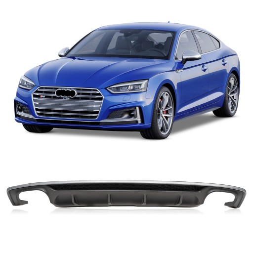 AUDI S5 8W6 2017-2019 ДИФФУЗОР ЗАДНЕГО БАМПЕРА S-LINE 8W6807521D