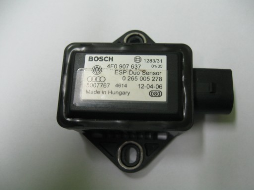 CZUJNIK MODUŁ ESP AUDI A6 C6 4F 04- 4F0907637 - AUDi A6 C6 датчик ESP BOSCH 4f0907637