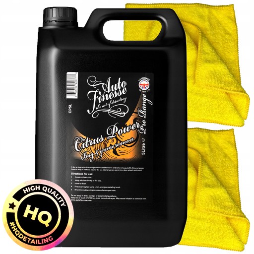 AUTO FINESSE CITRUS POWER BUG & GRIM REMOVER 5л - удаляет насекомых