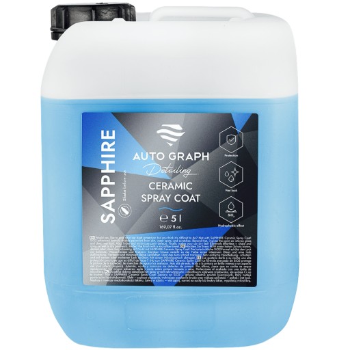 Автоматичне графічне сапфірове керамічне розпилювальне покриття quick detailer Ceramic SiO2 5L