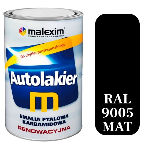 AUTOLAKER RENOLAK РЕМОНТНА ФАРБА RAL 9005 МАТОВИЙ ЧОРНИЙ