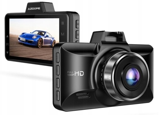 Відеореєстратор з камерою AZDOME DASH CAM M01 PRO + карта V30 64 ГБ + реверс
