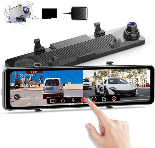 AZDOME відео рекордер преміум з камерою заднього виду Micro SD карта + GPS модуль