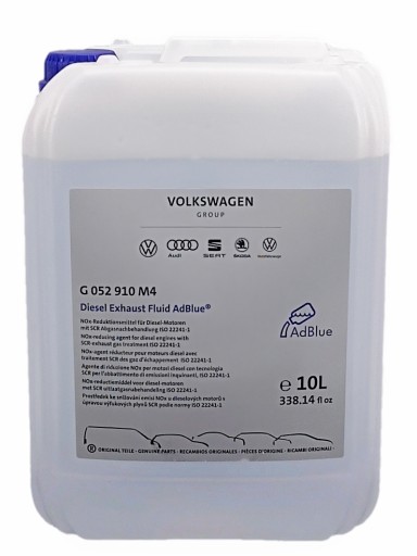 AdBlue G052910M4 АГЕНТ РОЗЧИН СЕЧОВИНИ ОРИГІНАЛ VW AUDI SKODA 10L