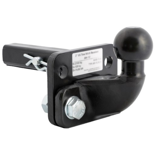 Перехідник фаркопа США 1 і 1/4 дюйма з чорною кулькою для Acura ZDX 09-13