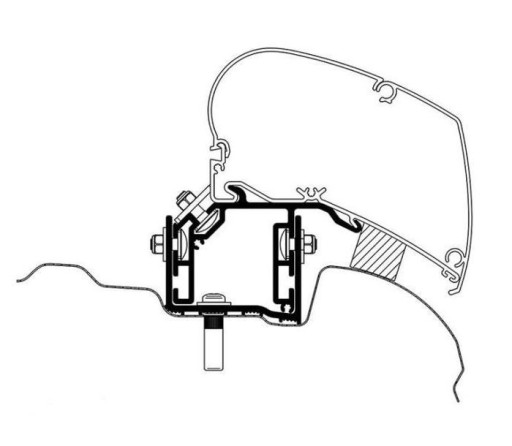 301768 - Адаптер для тентів THULE 6200/6300 VW Crafter Thule