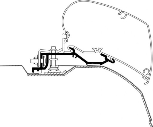 301649 - Адаптер для тенту THULE Ducato Thule