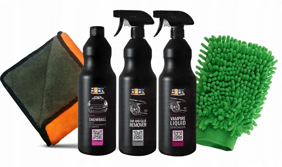 Adbl a set of car care cosmetics