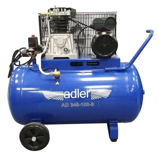 Adler AD 348-100-3 Компресор двопоршневий 100л 10бар