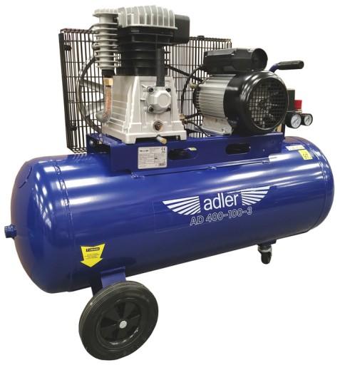 Adler AD 400-100-3 Компресор двопоршневий 100л 10бар