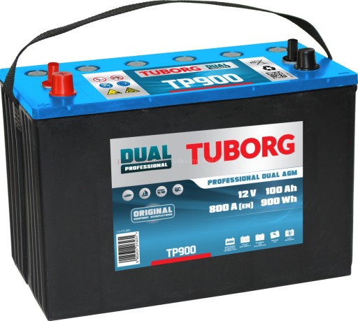 TP900 - Батарея 100Ah 800A Tuborg dual AGM Tp900 Marine