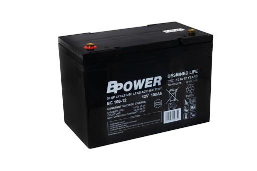 Акумулятор BPOWER 12V 108Ah AGM VRLA Deep Cycle BC108-12 (розмір 100Ah)