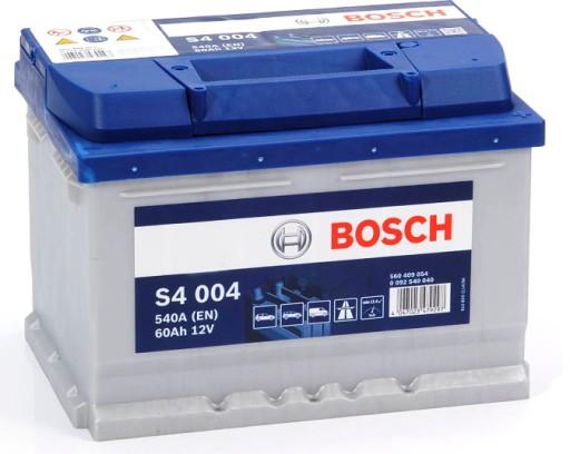 0 092 S40 040 - Акумулятор Bosch 12V 60Ah 540A S4 (БЕЗ СТАРОГО ПОВТОРУ) ОСТАННЯ МОДЕЛЬ