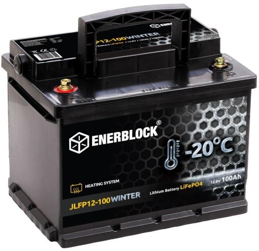 Акумулятор ENERBLOCK 12V 100Ah LIFEPO4 JLFP12-100 WINTER