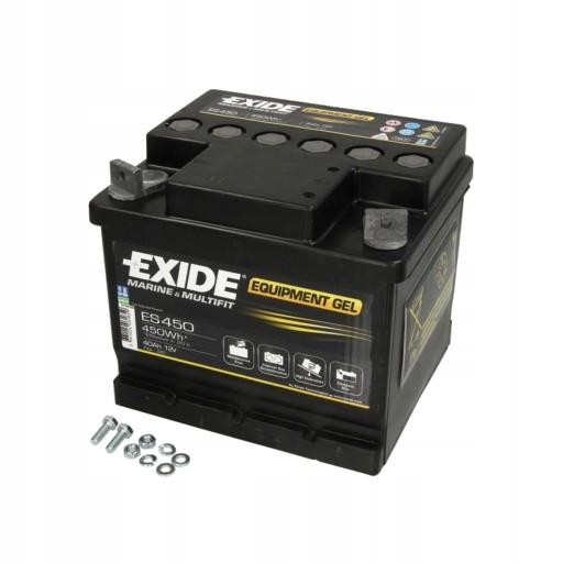 ES450 - Акумулятор Exide GEL / GEL 40AH 450wh P+