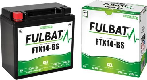 YTX14 GEL - Аккумулятор Fulbat YTX14 GEL 12В 12,6Ач 200А