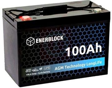 Акумулятор NANOGEL AGM GEL GEL ENERBLOCK 100Ah krk