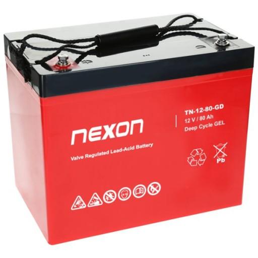 Гелевый аккумулятор NEXON GEL 12 В, 80 Ач глубокого цикла