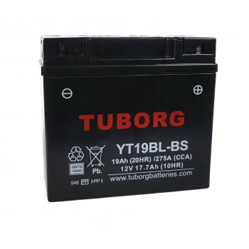 YT19BL-BS - Аккумулятор Tuborg YT19BL-BS 18AH 275A 51913 BMW