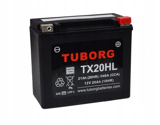 TX20HL - Аккумулятор Tuborg YTX20HL TX20HL 12V 21AH 340A усиленный большой ток! Харли