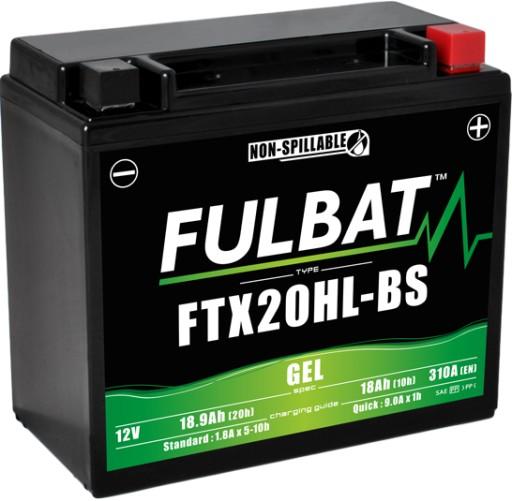 YTX20HL-BS-GEL/F - УЛУЧШЕННЫЙ аккумулятор Fulbat YTX20HL-BS GEL 12В 18,9Ач 270А ЗАМЕНА YUASA