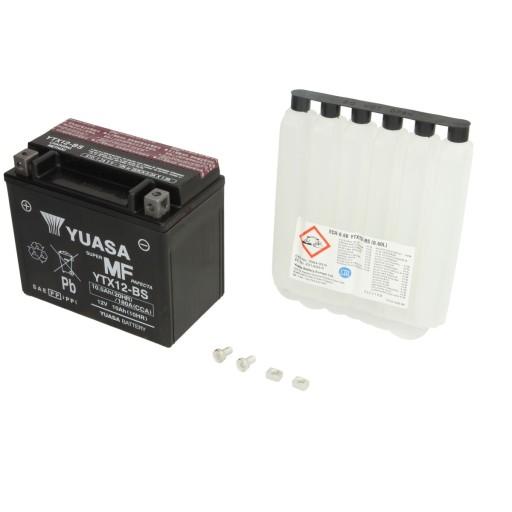 YTX12-BS - Аккумулятор YUASA 12В 10,5Ач 180А L+ YTX12-BS