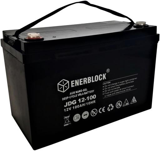 ГЕЛЕВЫЙ аккумулятор ENERBLOCK JDG12-100Ач