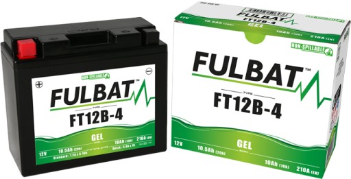 FT12B-4 - ГЕЛЕВЫЙ аккумулятор Fulbat YT12B-BS GEL 10.5Ач 210А ЗАМЕНА ДЛЯ YUASA VARTA