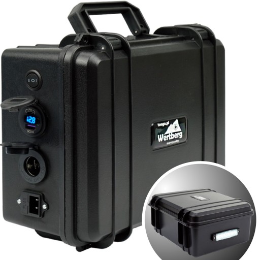 Аккумуляторная батарея емкостью 22 Ач для питания туристического компрессорного холодильника.