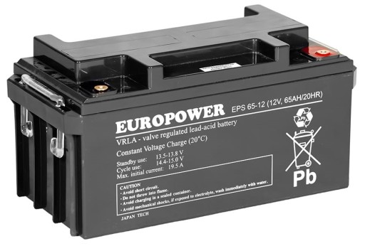 Аккумулятор AGM VRLA EUROPOWER EPS EPS65-12 EPS65 12В 65Ач CH FURNACE