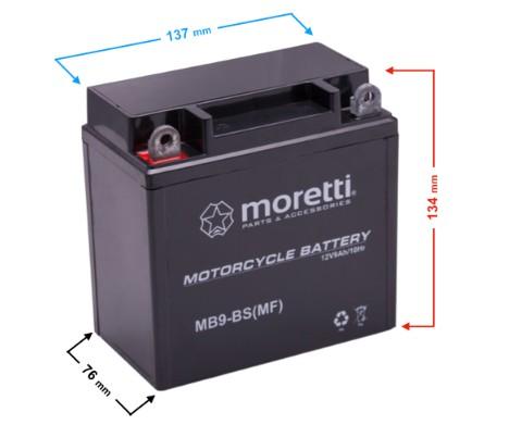 AKUYB9-BSXXXMOR000 - Гелевой аккумулятор для квадроцикла 9ah 12V 2T 4T БЫСТРАЯ ДОСТАВКА