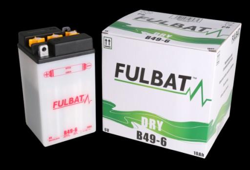 B49-6/F - Свинцово-кислотный аккумулятор для газонокосилки 6В 10Ач P+ Fulbat