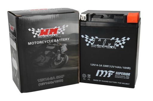 GMOTO-407072 - Гелевая батарея 12V 12n14-3A WM Yamaha Suzuki