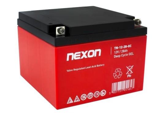 Гелевый аккумулятор Nexon TN-GEL 12В 28Ач длительный срок службы (12л) - глубокий разряд