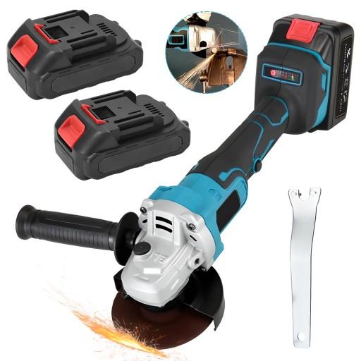 Аккумуляторная угловая шлифовальная машина 125 мм с бесщеточным двигателем мощностью 860 Вт.