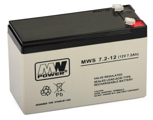 Аккумуляторы MW Power серии MWS 7,2 Ач 12 В T1 187