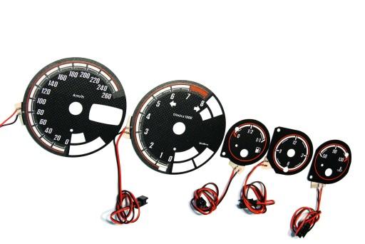 Alfa Romeo 156 циферблати лічильника INDIGLO шаблон 1